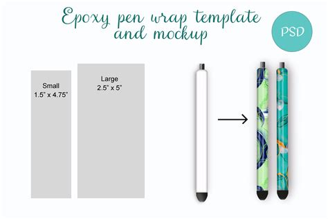 Pen Wrap Template Size